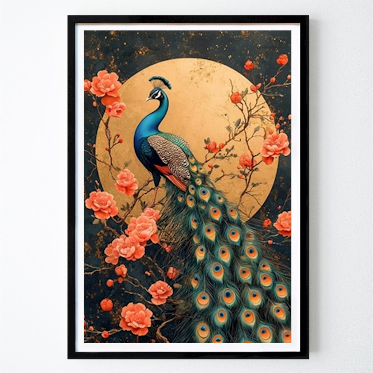 Illustrazione Poster: William Morris Peacock di Niklas Horstmann