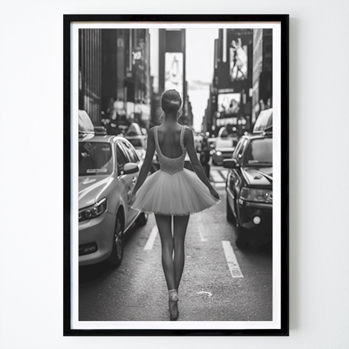 New York Poster: Ballet dancer in New York by Sandra Karlsson