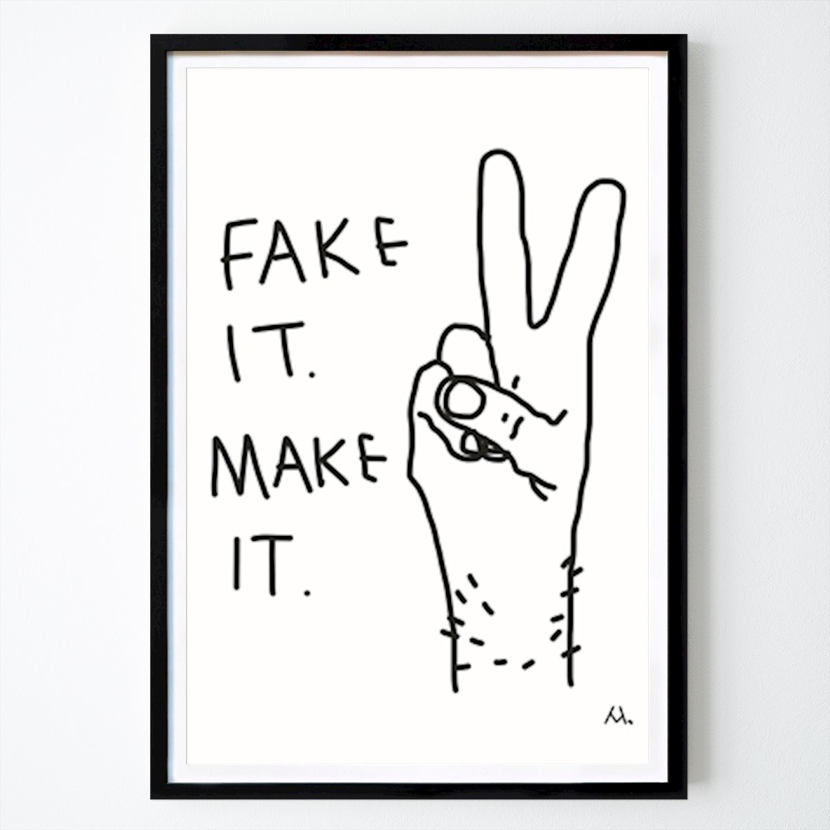 Italy Poster: Fake it. Make it. by Magnus Hedin