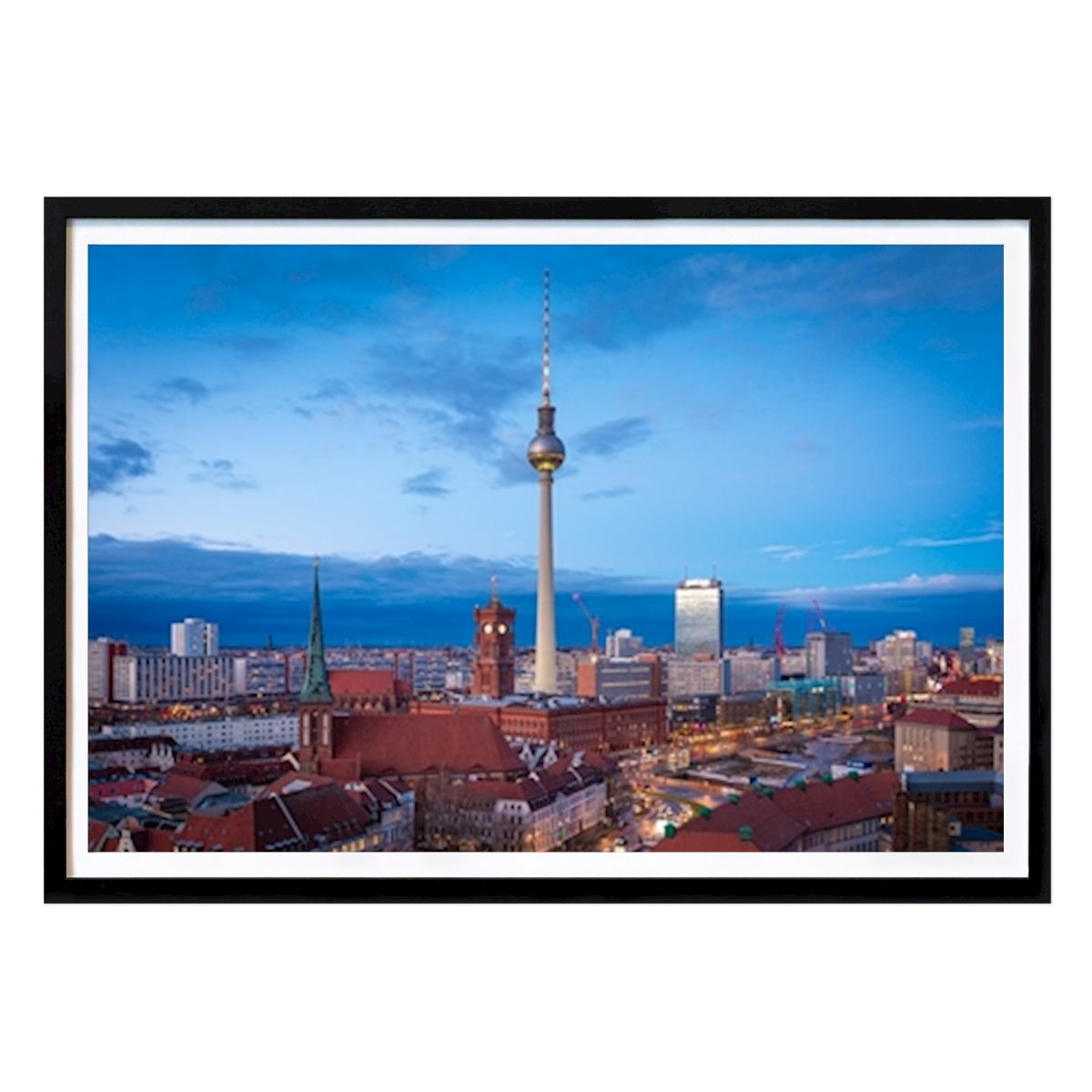 Berlin Poster: Blue Hour In Berlin by Martin Wasilewski