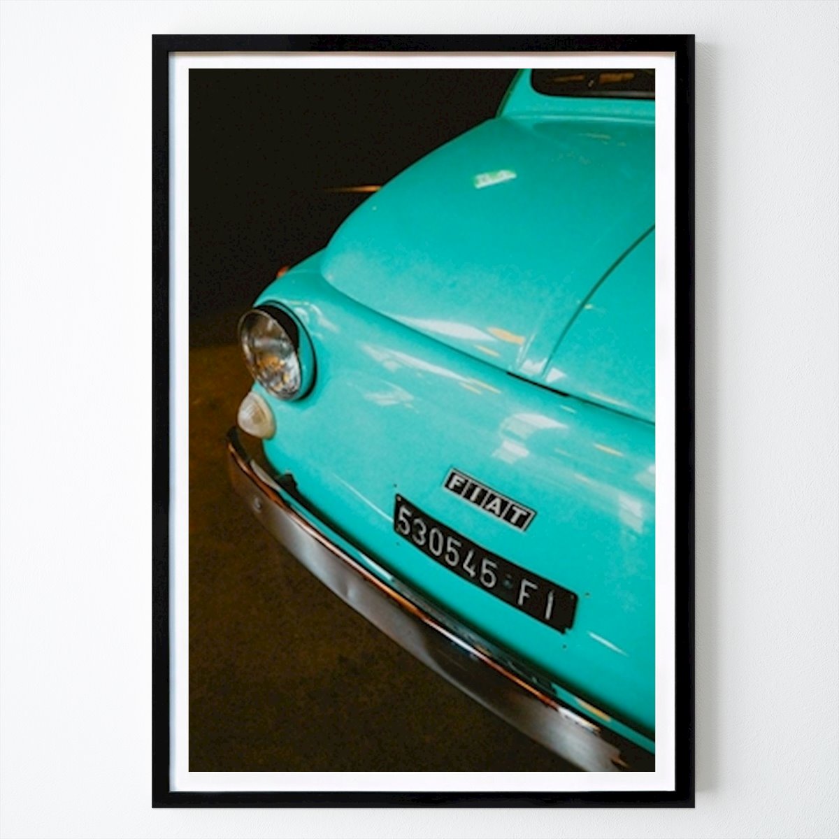 Póster: En turkos Fiat de Malin Svensson