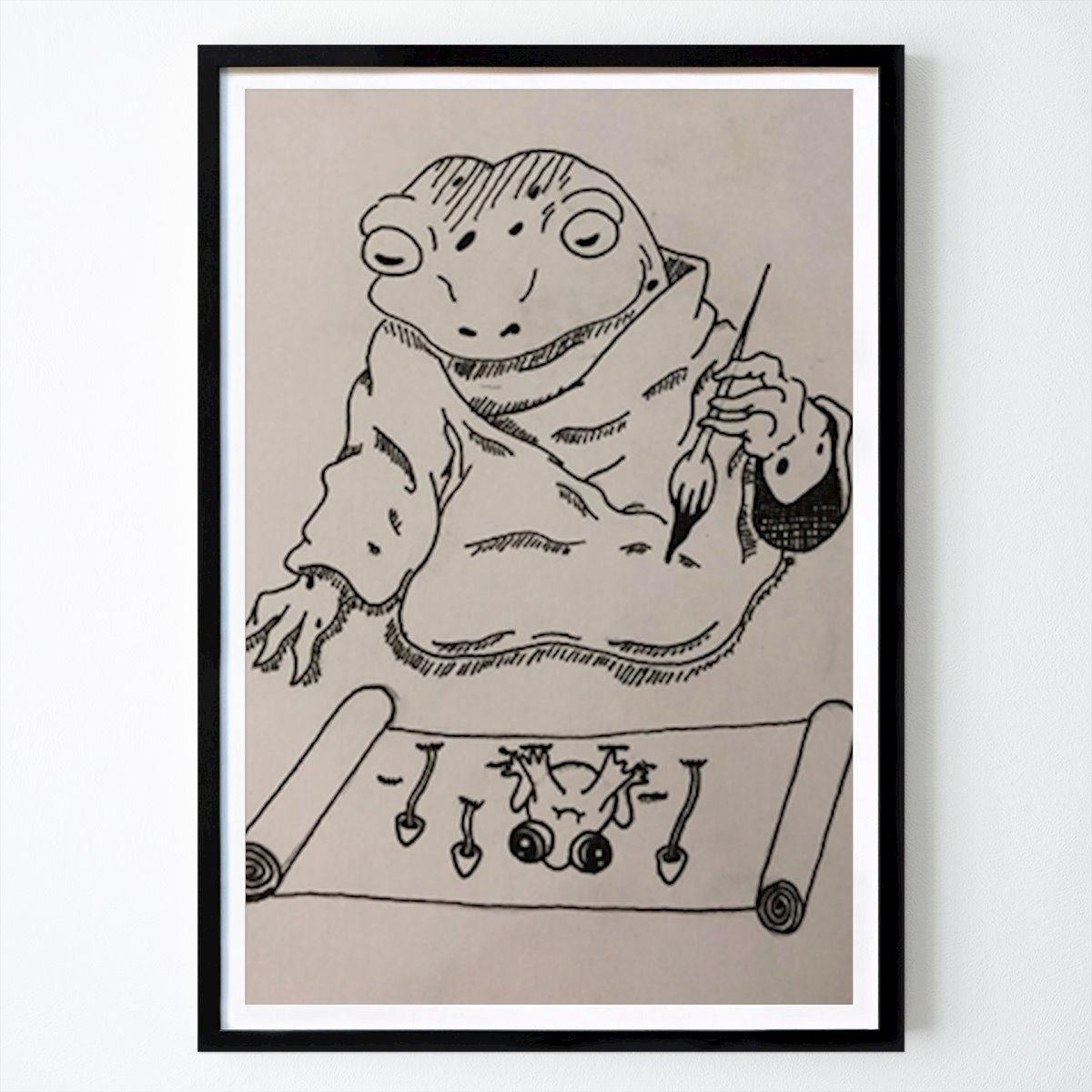 Art Affiche: The painting frog sage par Markus Lennerdahl