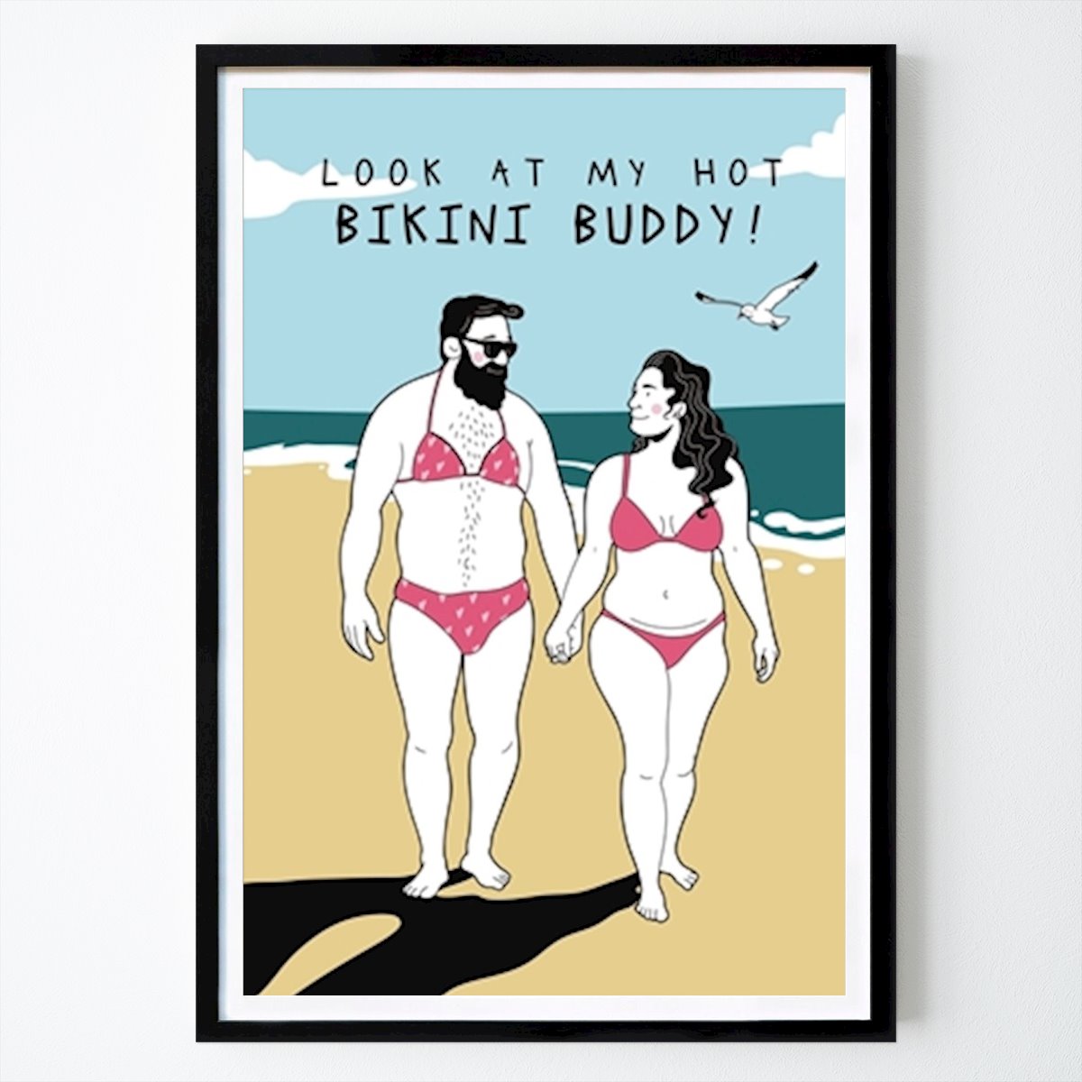 Ilustrace Plakát: Bikini Buddy od Julia Janßen