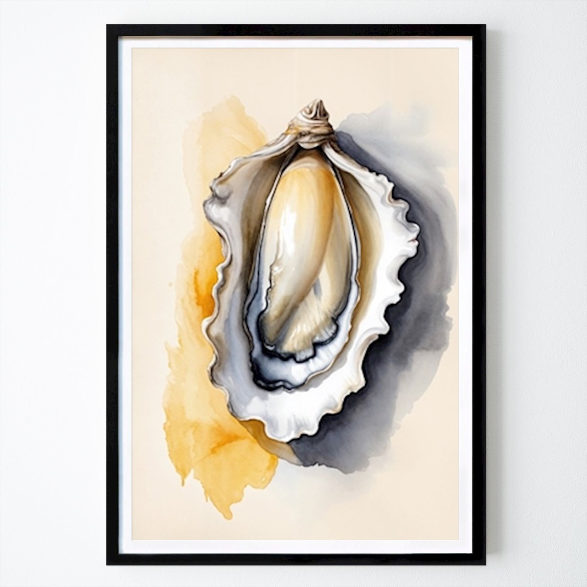 Sport & Hobbies Poster: Watercolor Oyster van Posteraized
