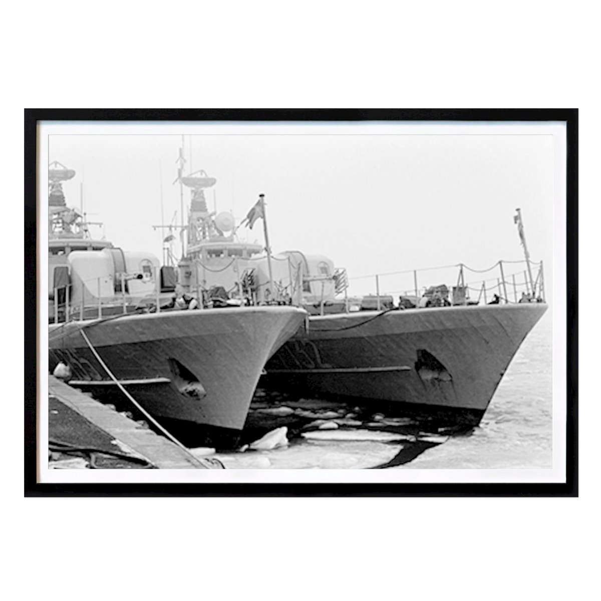 Retro & Vintage Póster: Puerto Naval de Karlskrona de Anders Österberg