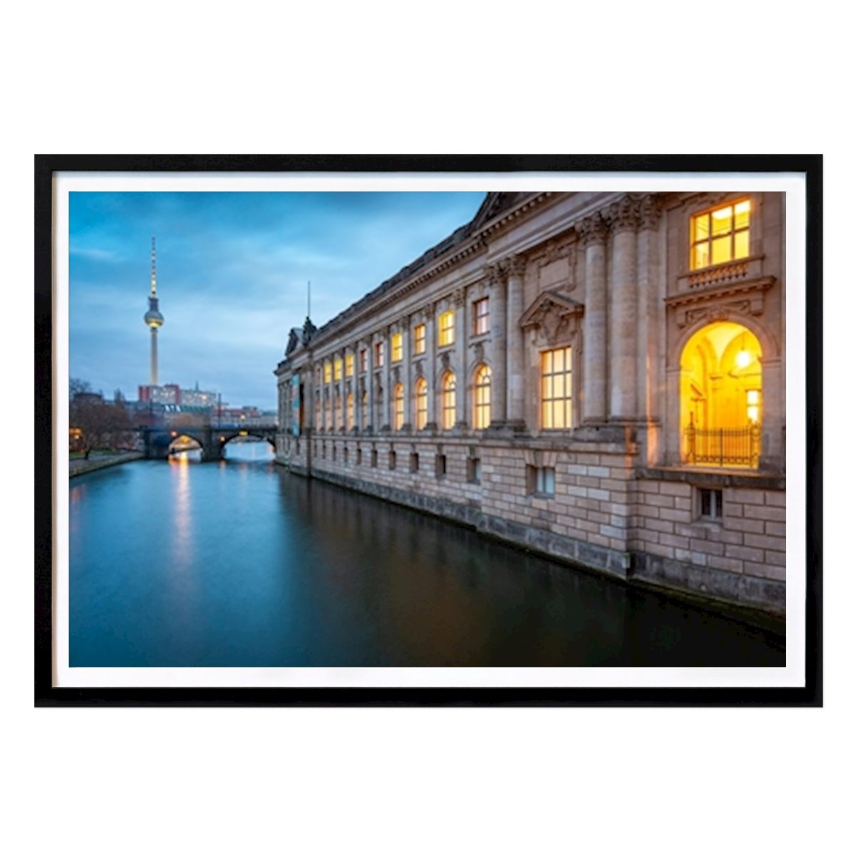 Berlin Poster: Twilight in Berlin by Martin Wasilewski