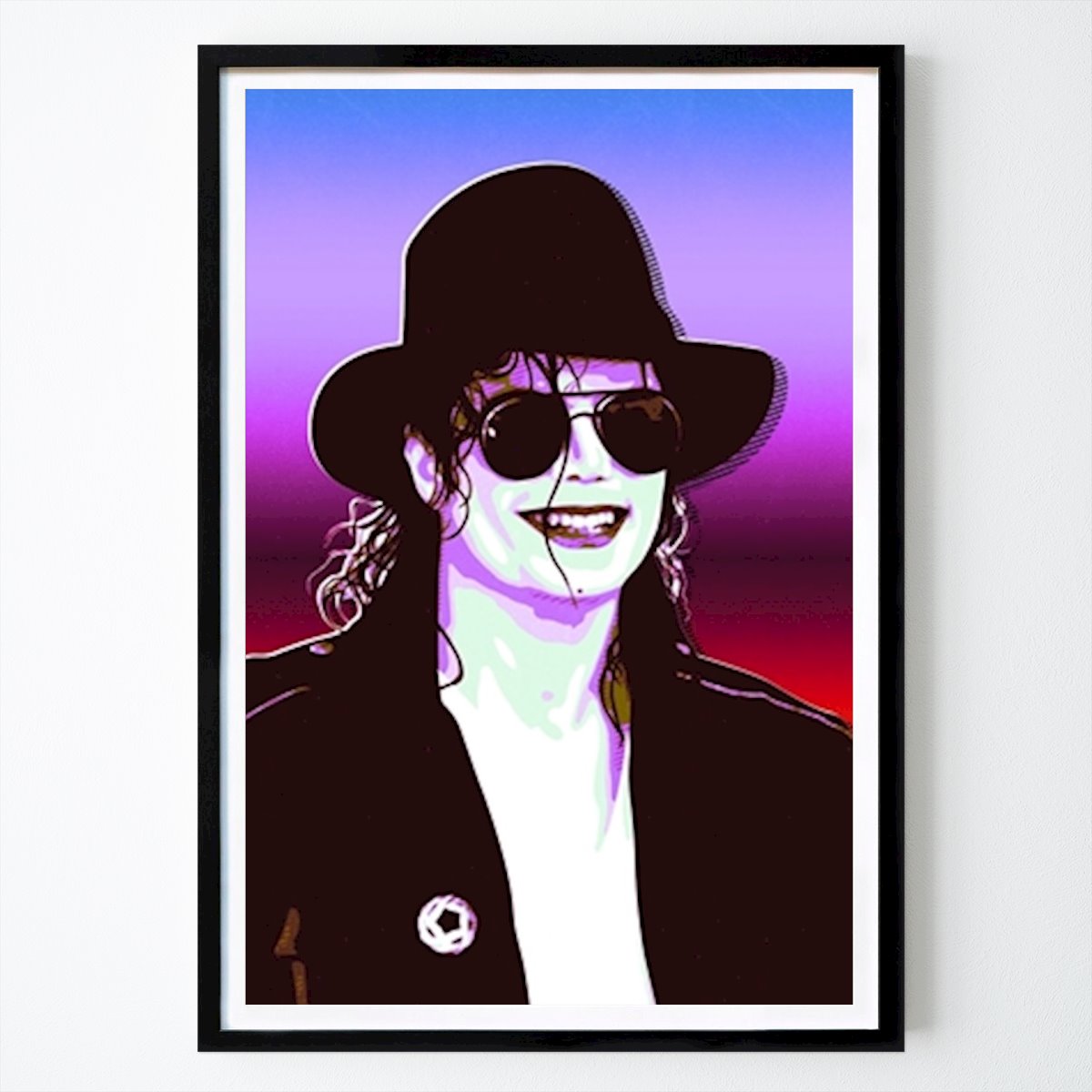 Pop Art Poster: Michael Jackson Retro-Kunst von Maimun_art