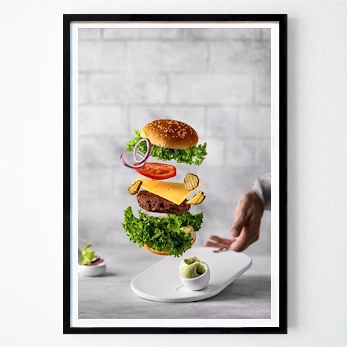 Kitchen Poster: Burger by Margarita van Werven