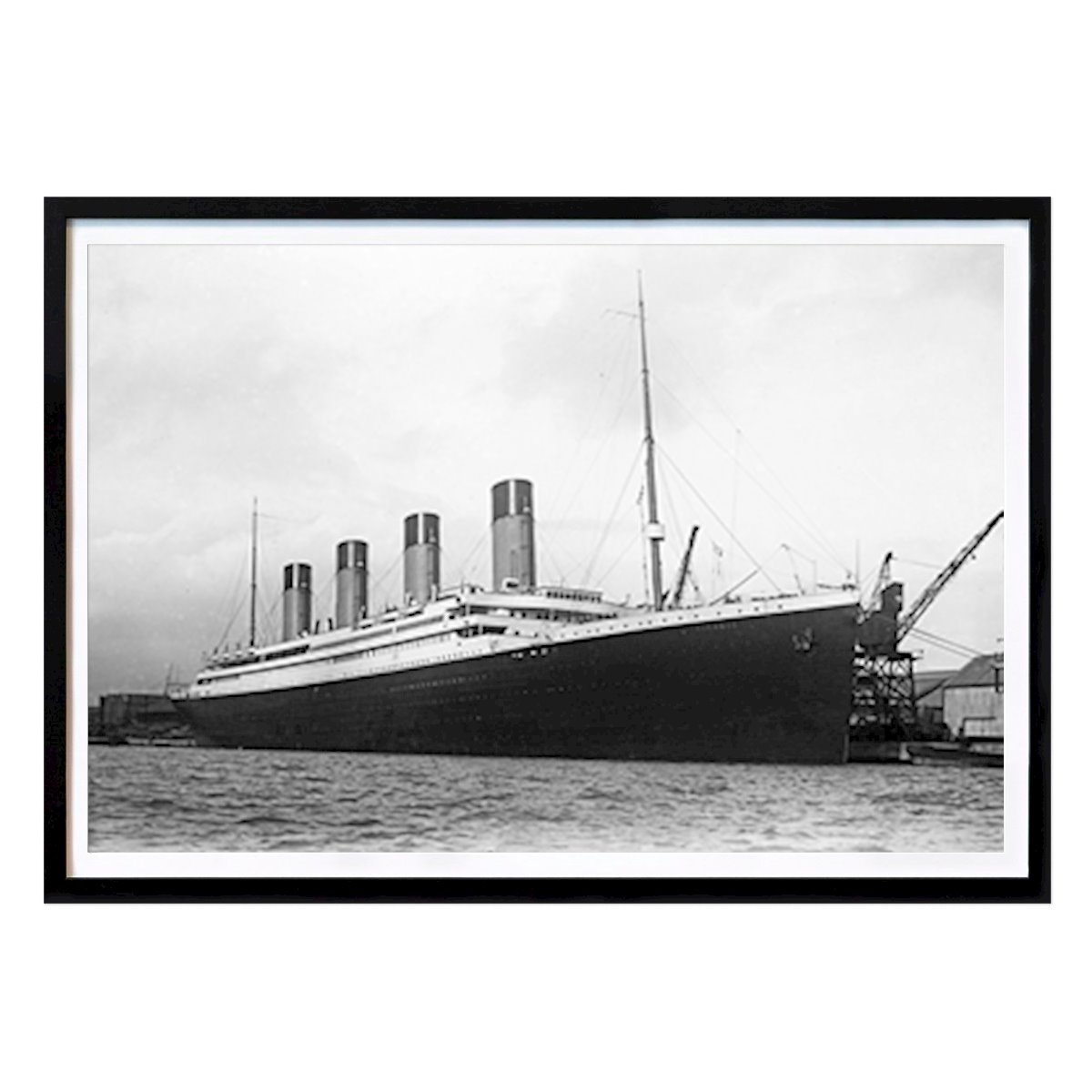 Retro & Vintage Plakat: RMS Titanic i kaien av Patrick Batemen