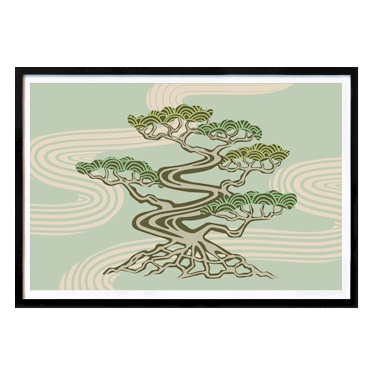 Kukat & Kasvit Juliste: BONSAI Japanilainen Zen-puu Vihreä tekijänä Jackie Tahara