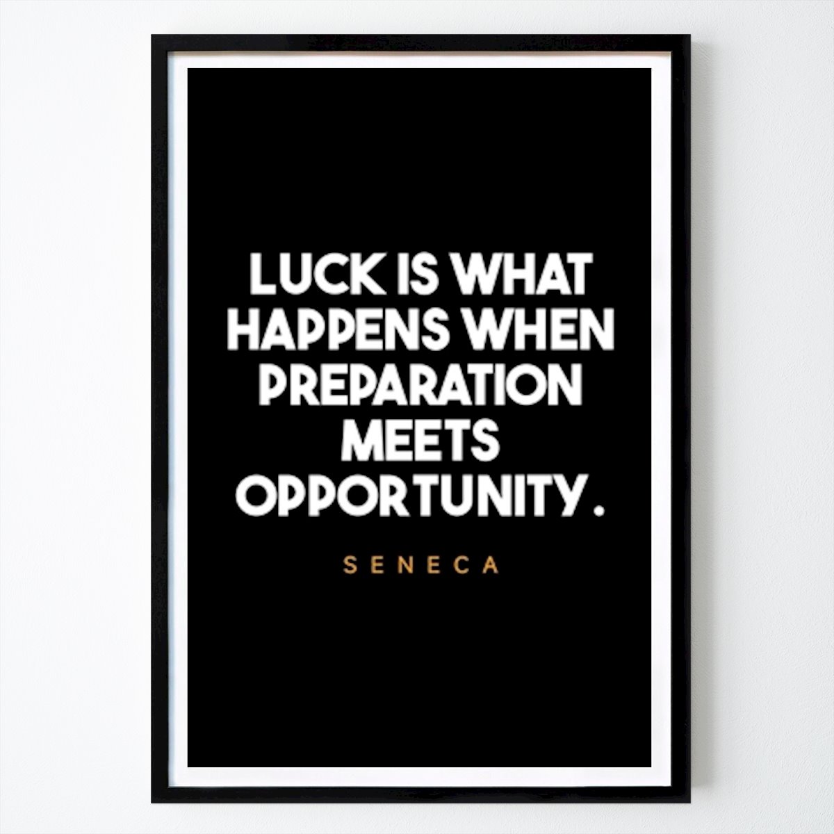 Seneca Poster von Muhammad Faqih Akbar – Sprüche Wandbild – Printler