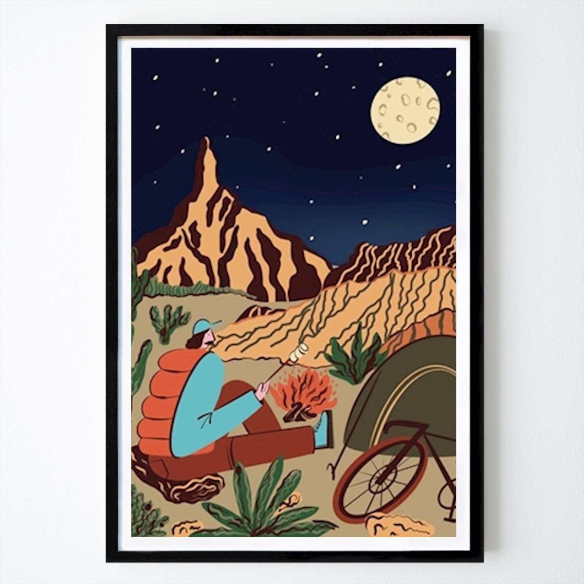 Lazer Poster: Bikepacking Ciclismo Ciclismo de Cycling Around