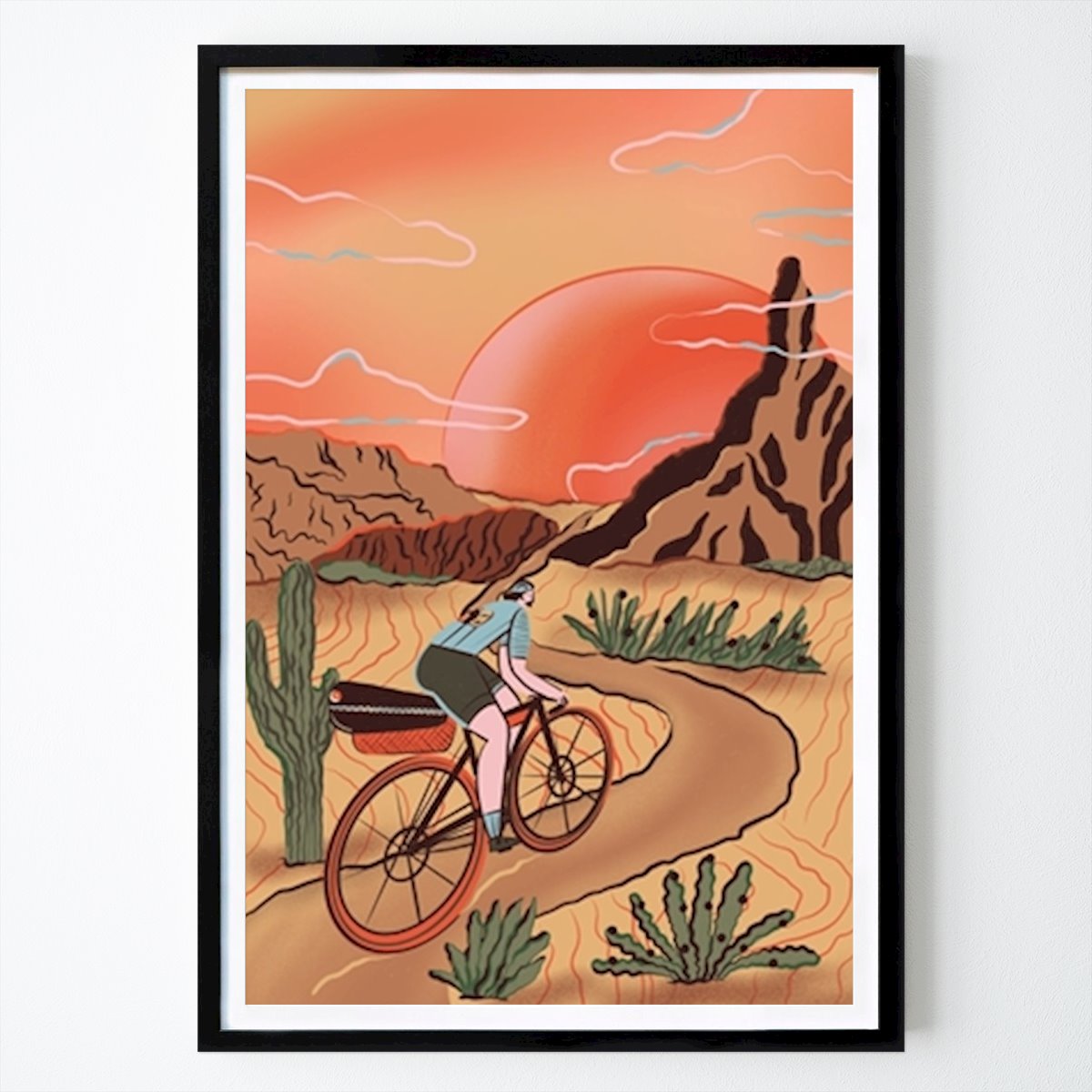 Hobby Plakat: Bikepacking Cykling Cykling av Cycling Around
