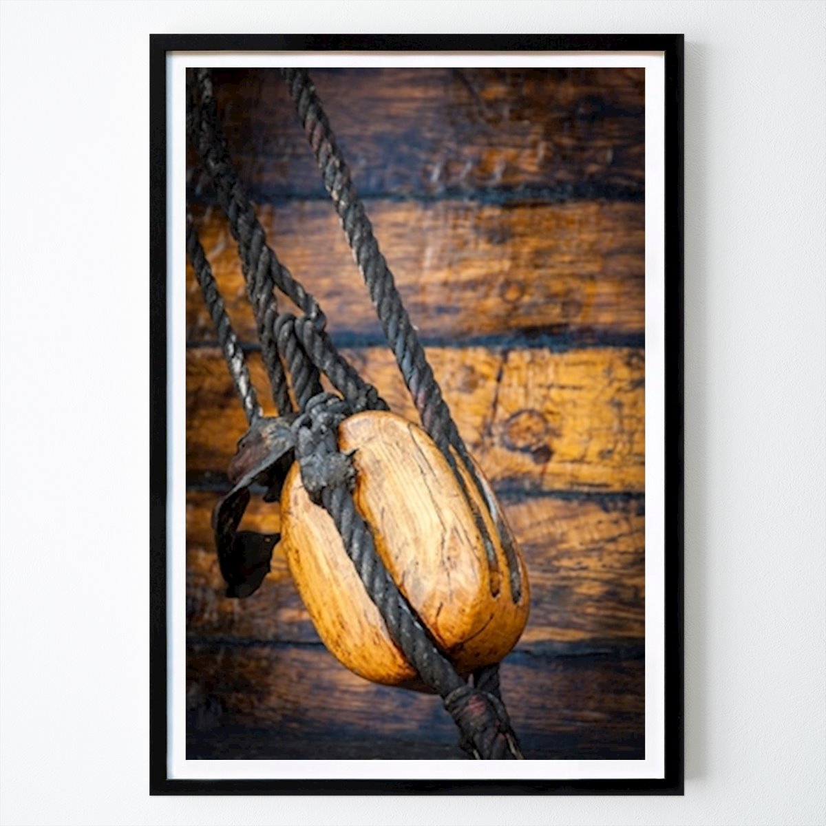 Gothenburg Poster: Wooden sailing block by Martin Wahlborg