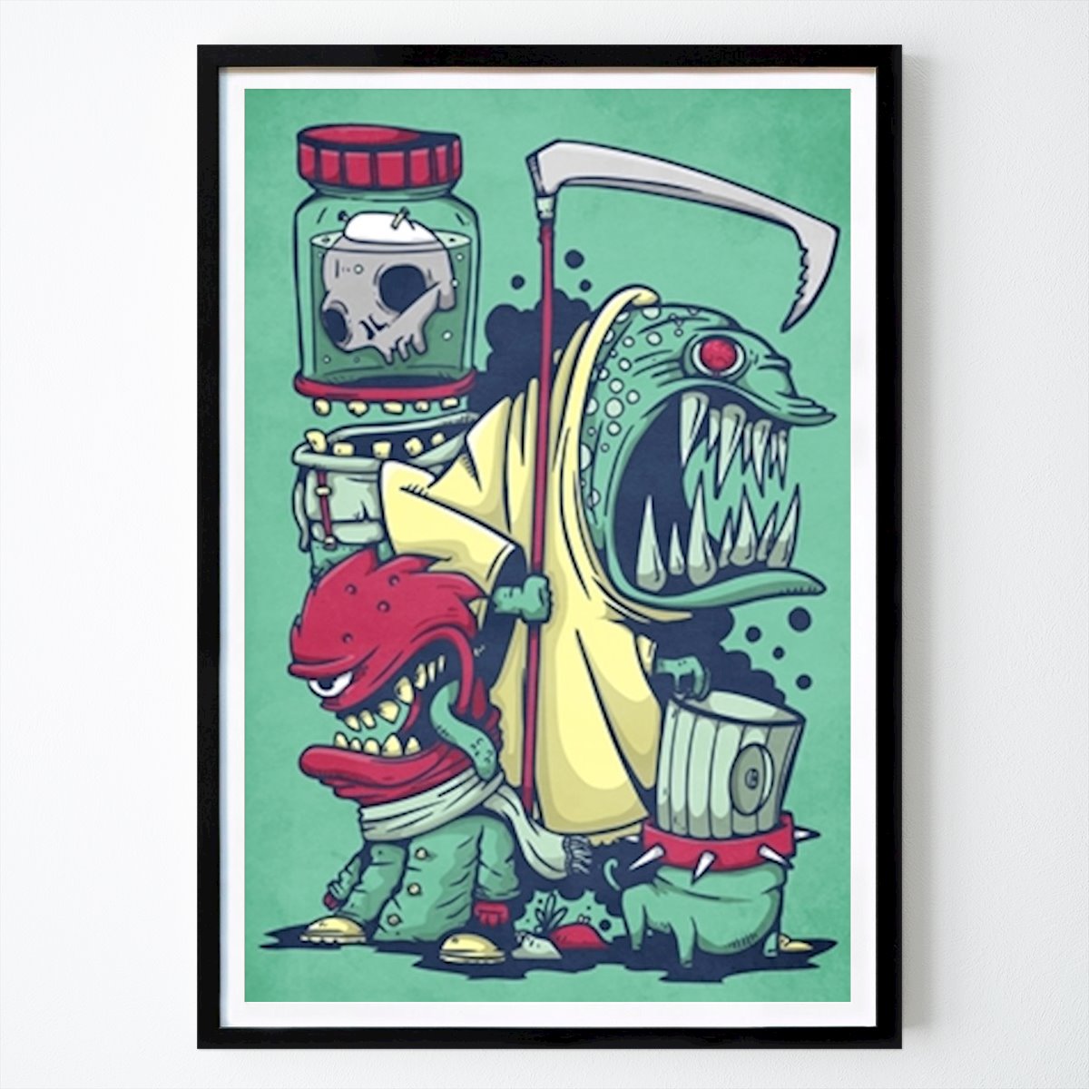 Illustratie Poster: Pandilla Monstruosa van Manuel Vila