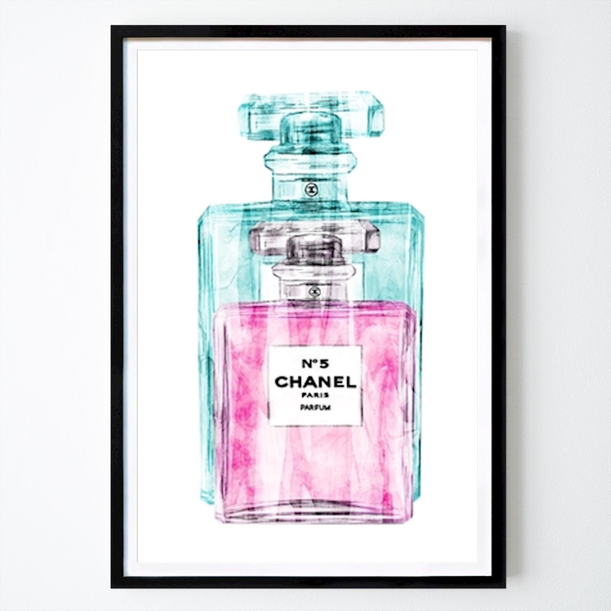 Abstract Poster: Chanel No 5 Perfume by Sannel Larson