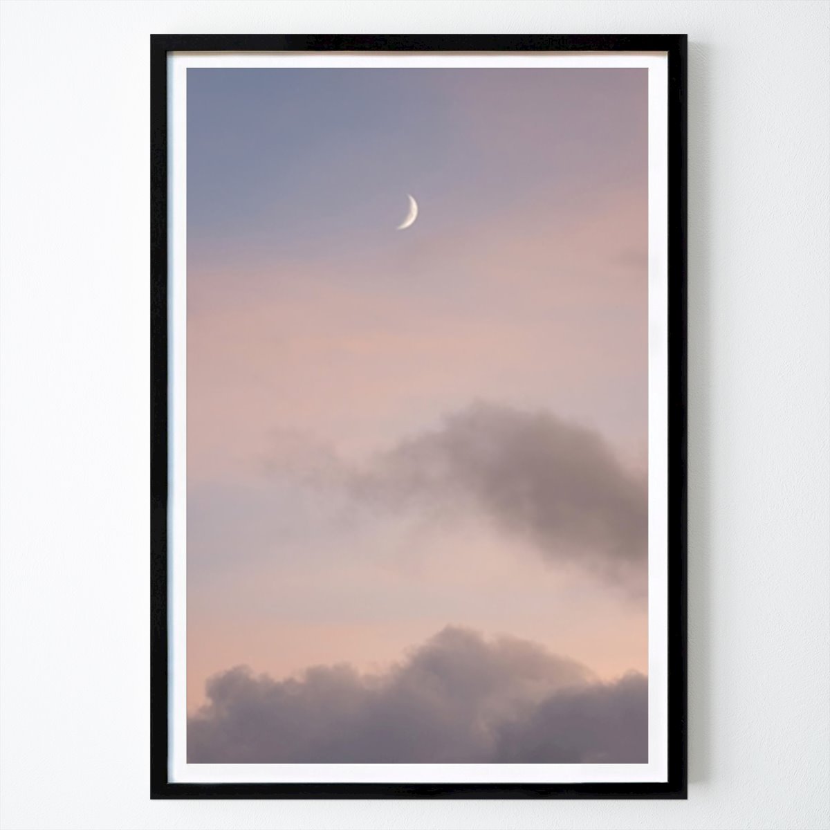 Nature Poster: Crescent Moon At Sunset by Jenny Rodewald