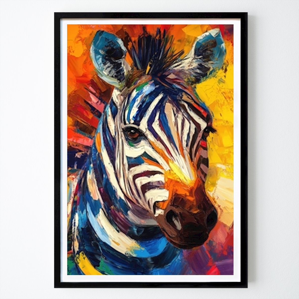 Italia Poster: Zebra Color Explosion Painting di Markus Utas