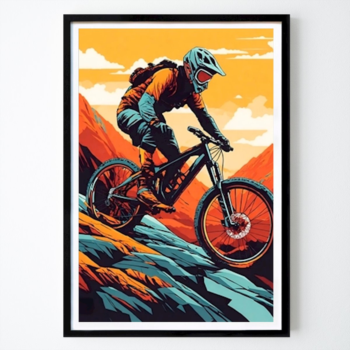 Illustrazione Poster: Escursioni in mountain bike di ARTVI