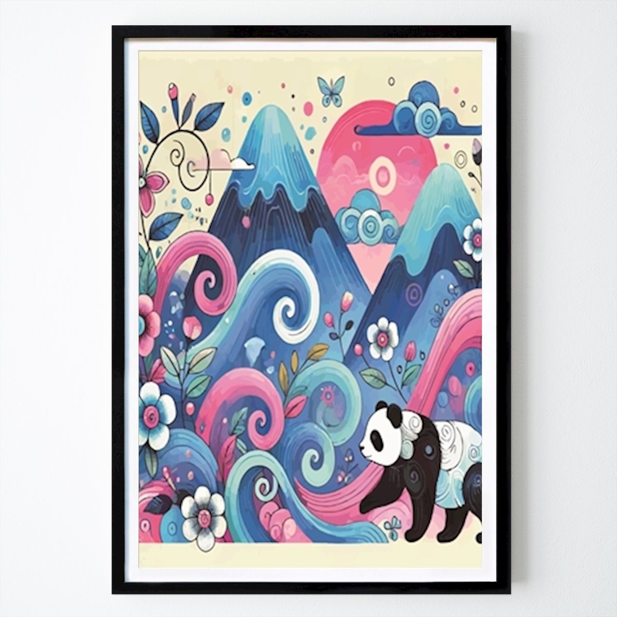 Ilustrace Plakát: Pandí ráj od LANCAR ART