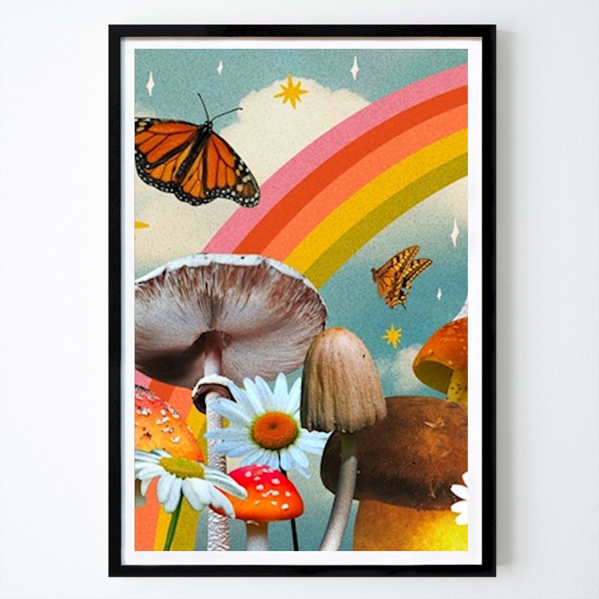Retro & Vintage Poster: Vintage Pilz-Collage von Meghan Wallace