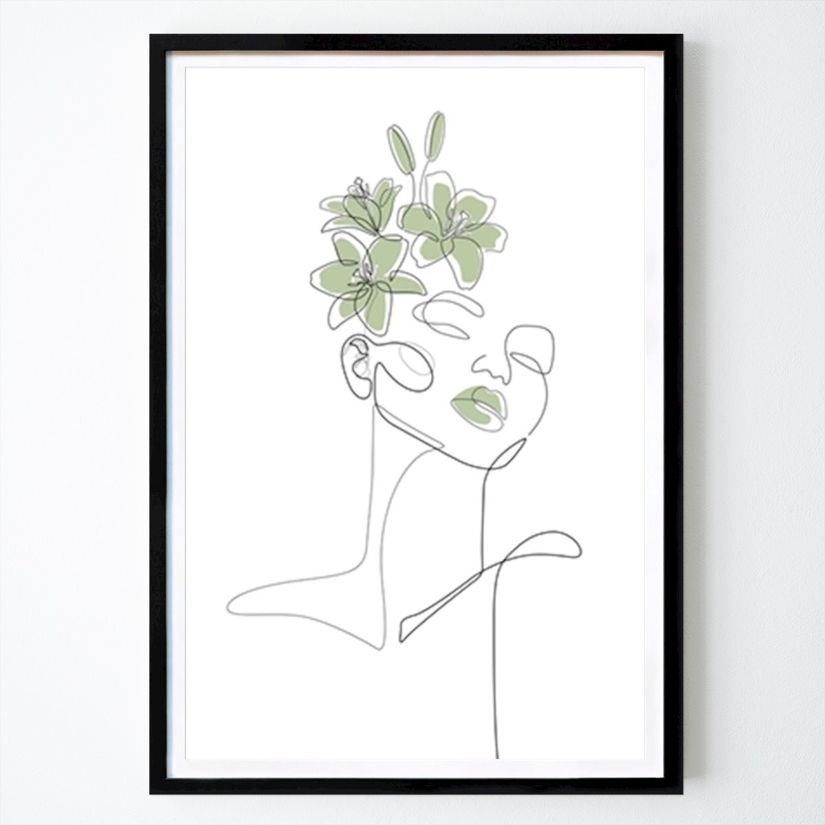 Kvety & Rastliny Plagát: Dievča Matcha Lily od Madara Henina