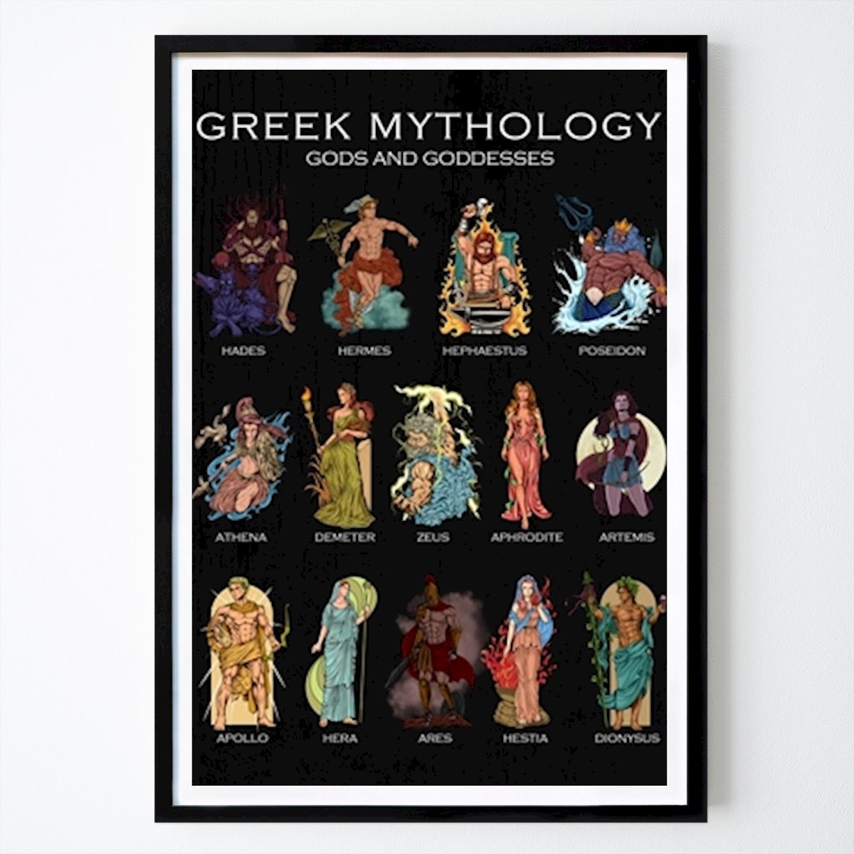 Illustration Poster: Greek Mythology by Pixelbull