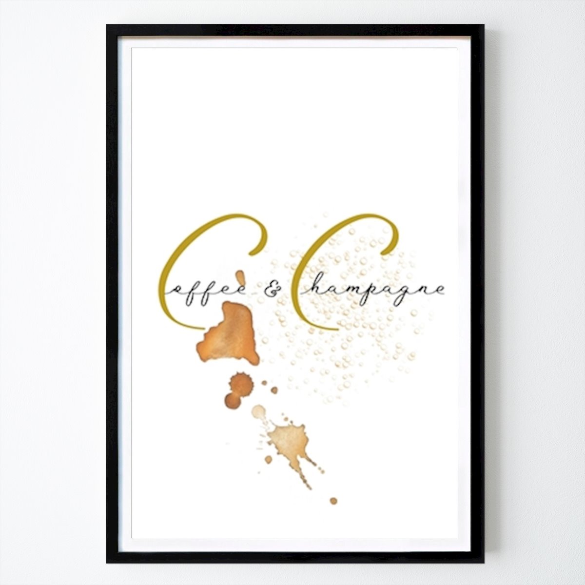Cuisines Affiche: Café & Champagne par Jasmine Herhold