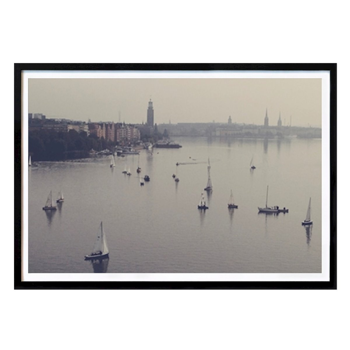 Stockholm Poster: Morning Sailing in the Capital by Filippa Rosenquist