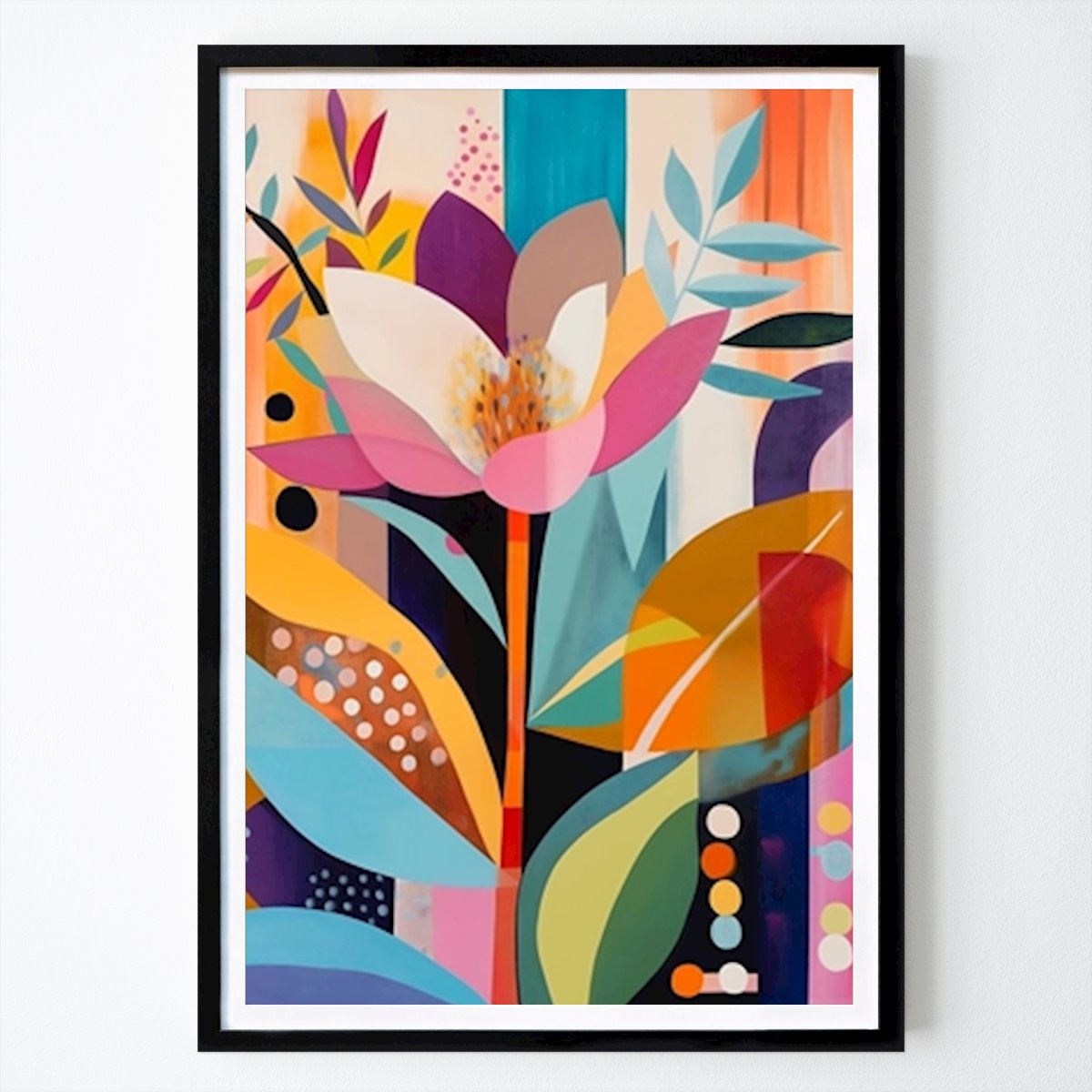 Abstrakt Plakat: Abstrakt nytelse Blomsterkunst av Arzen Oliver Ogyallai Skulecz