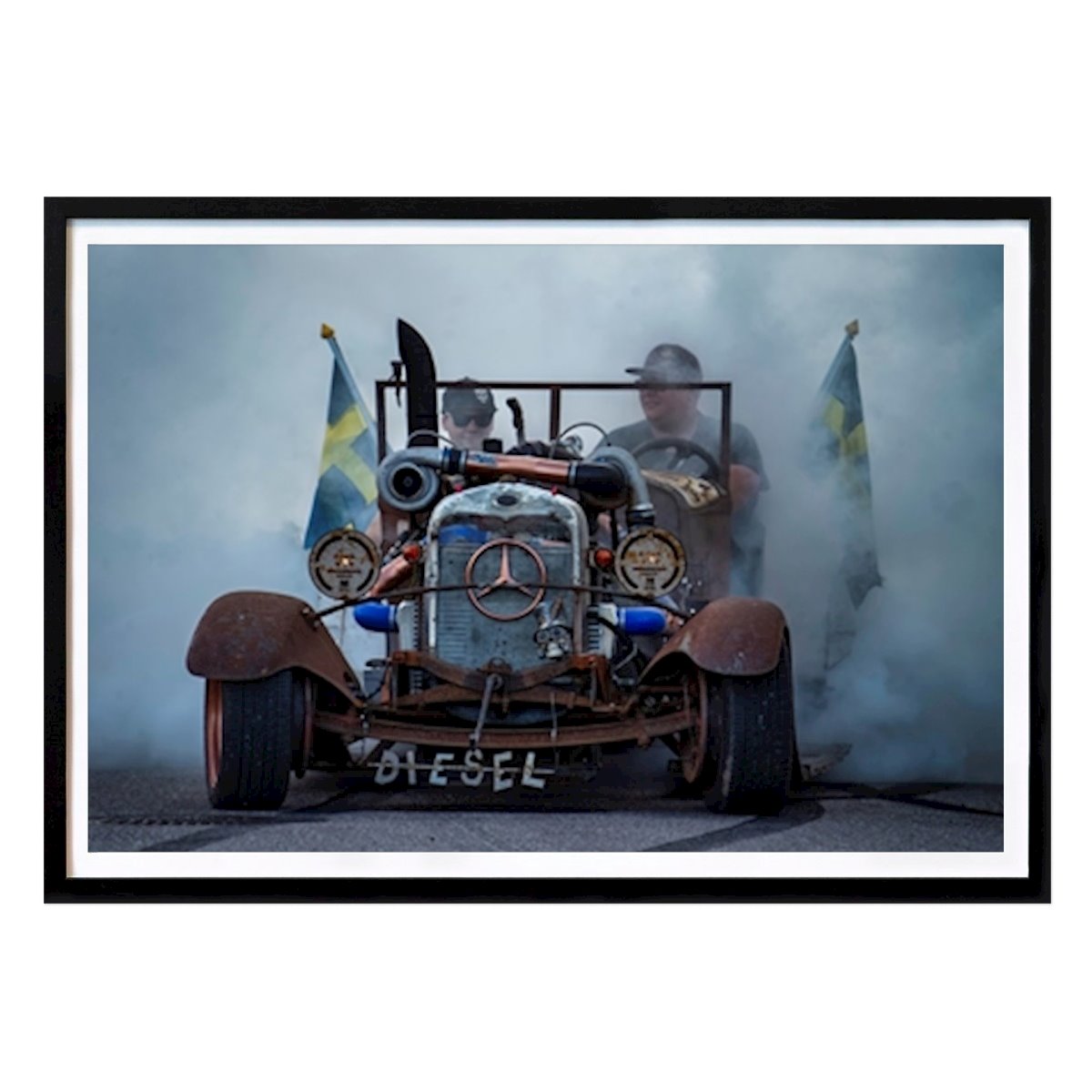 Retro & Vintage Plakát: Gammal Diesel od Björn Olsson