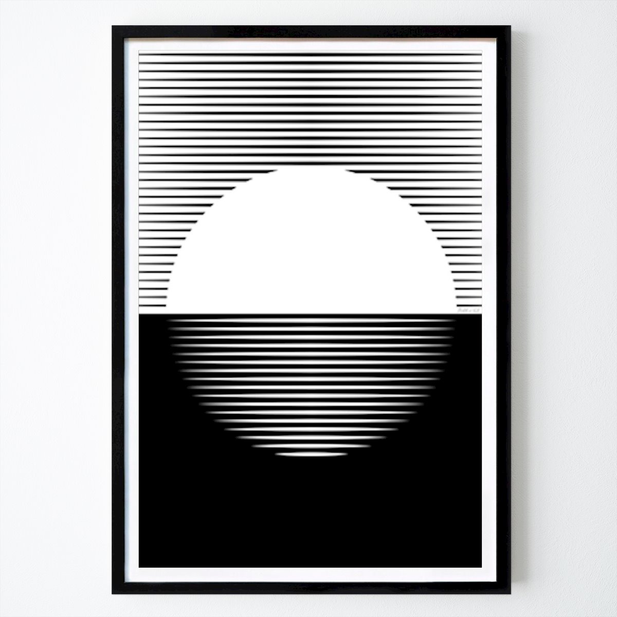 Bauhaus Póster: Sunrise in Black and White de Bobbie Val
