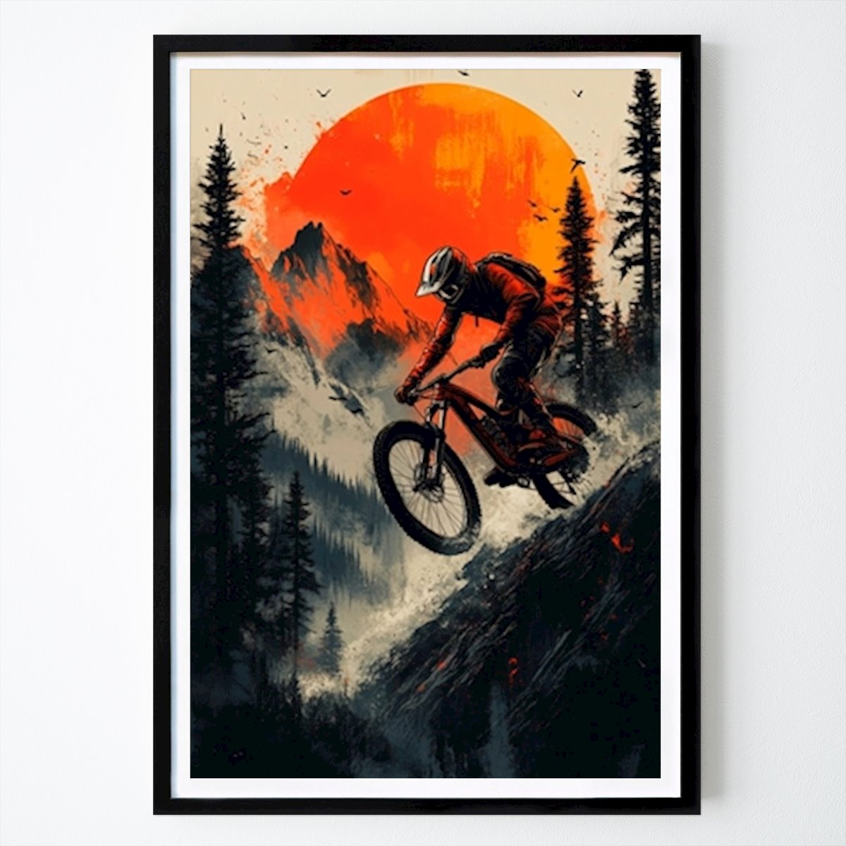 Illustrazione Poster: Mountain bike estrema di Faizatul choiriyah