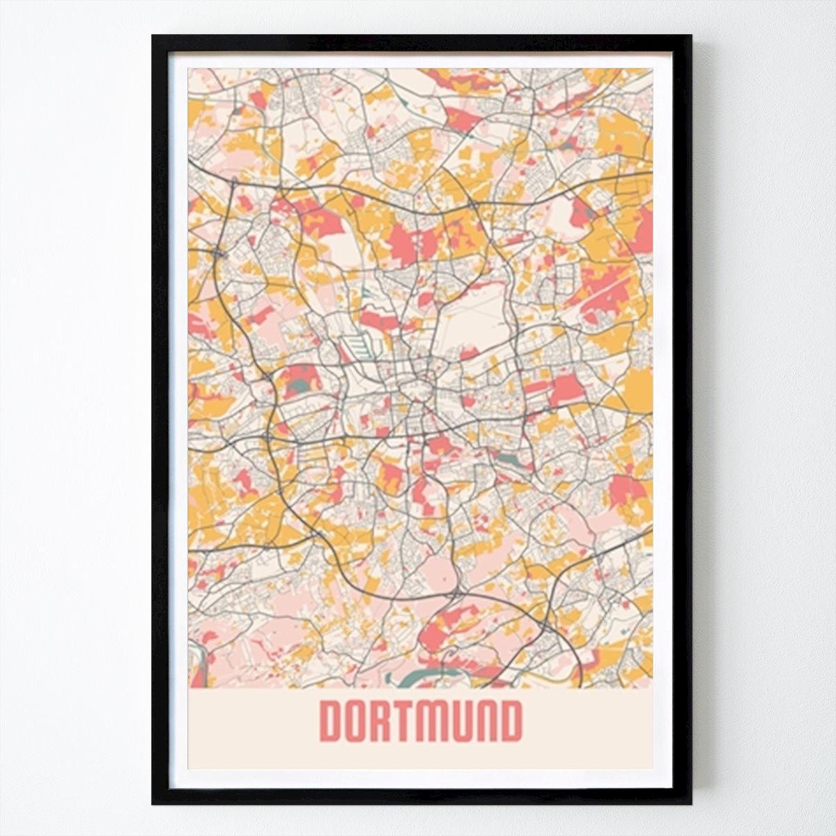Illustration Poster: DORTMUND Map by Dustin deyer