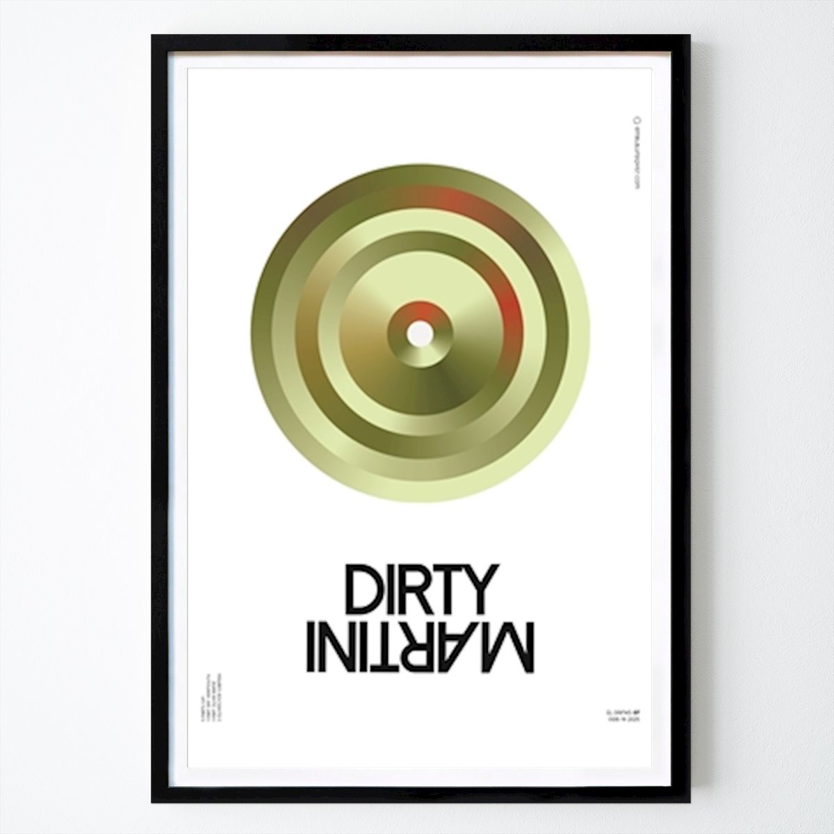 Bauhaus Poster: Dirty Martini - EL Drink von Embla Lundqvist