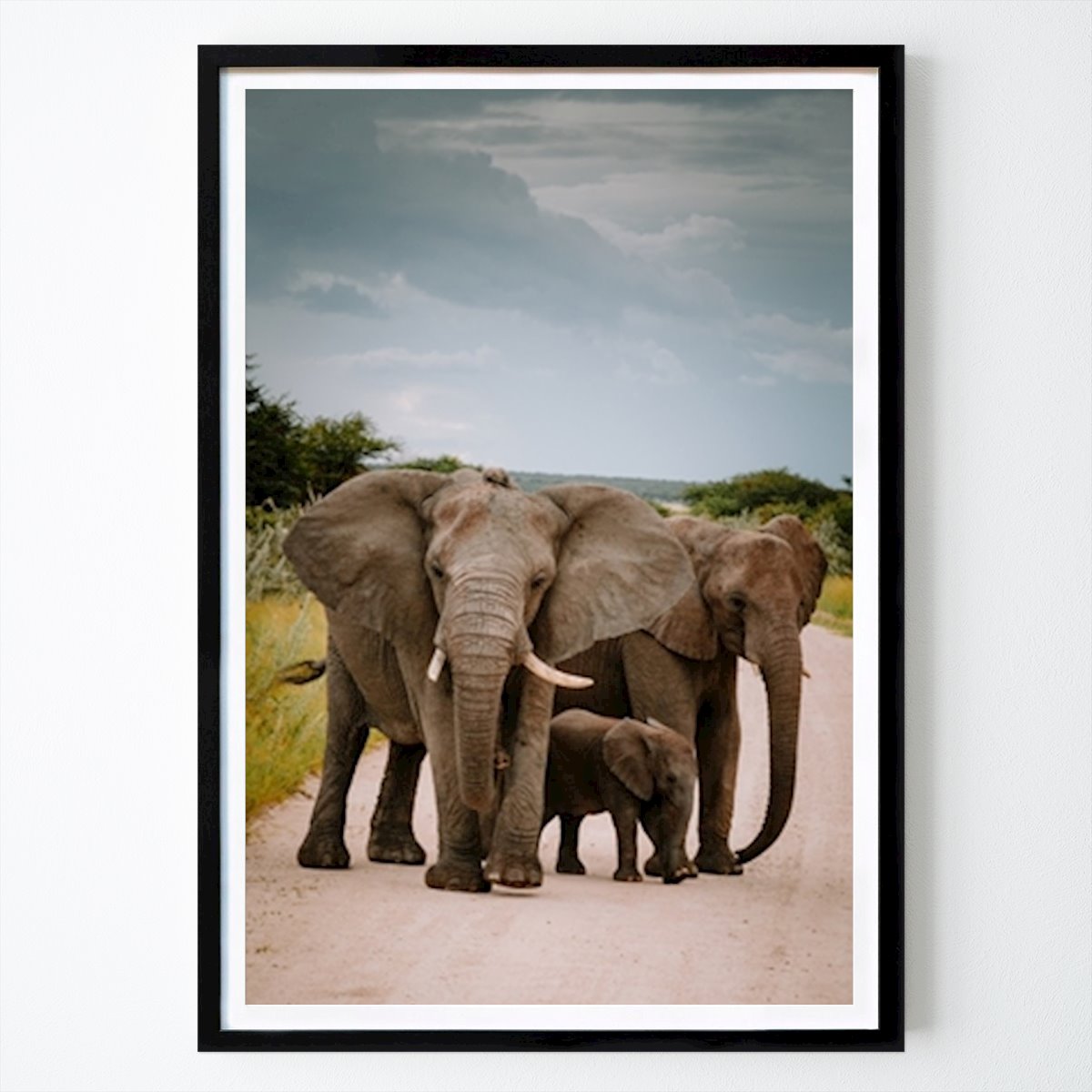 Animals Poster: Elephant Family by Line Reinstrup