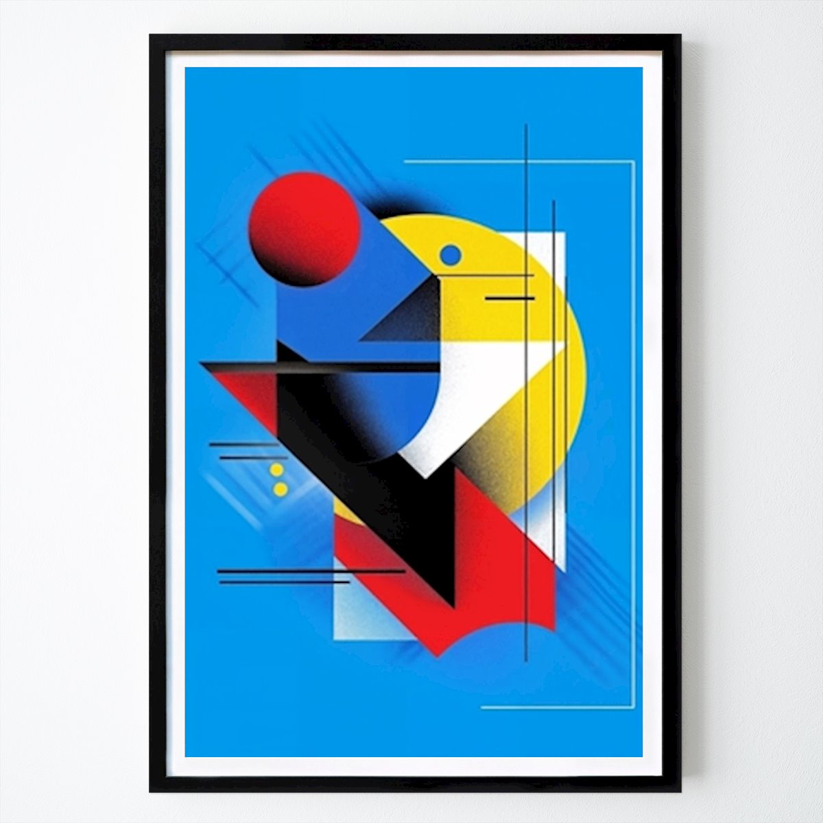 Abstrakt Plakat: Prismatisk blues II av Philippe HUGONNARD