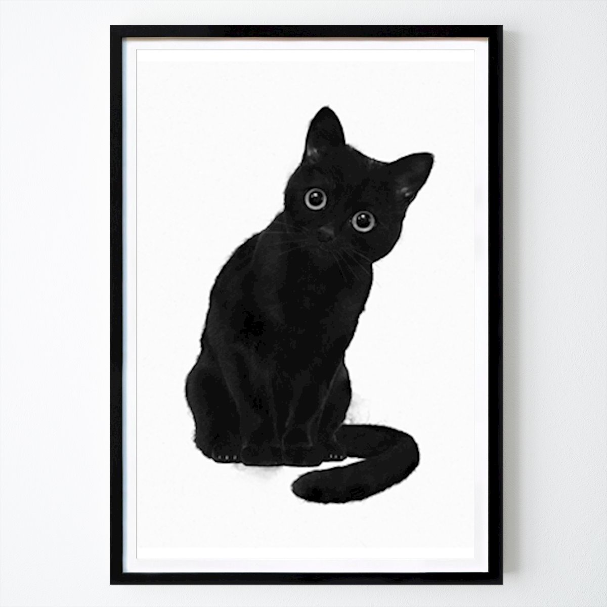 Tier Poster: Gruselige süße Katze von Laura Graves