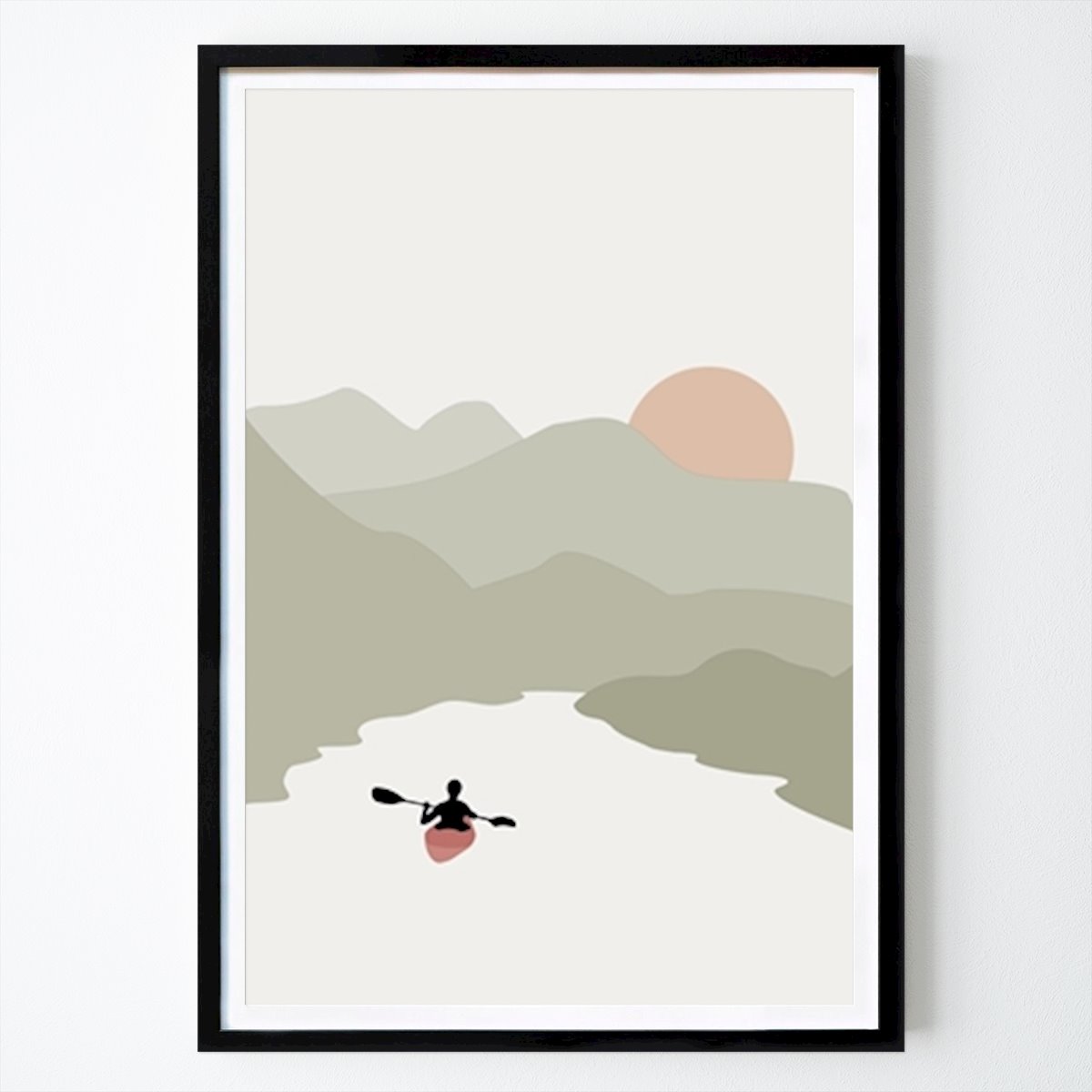 Ocio Póster: Kayak entre las montañas de ZS