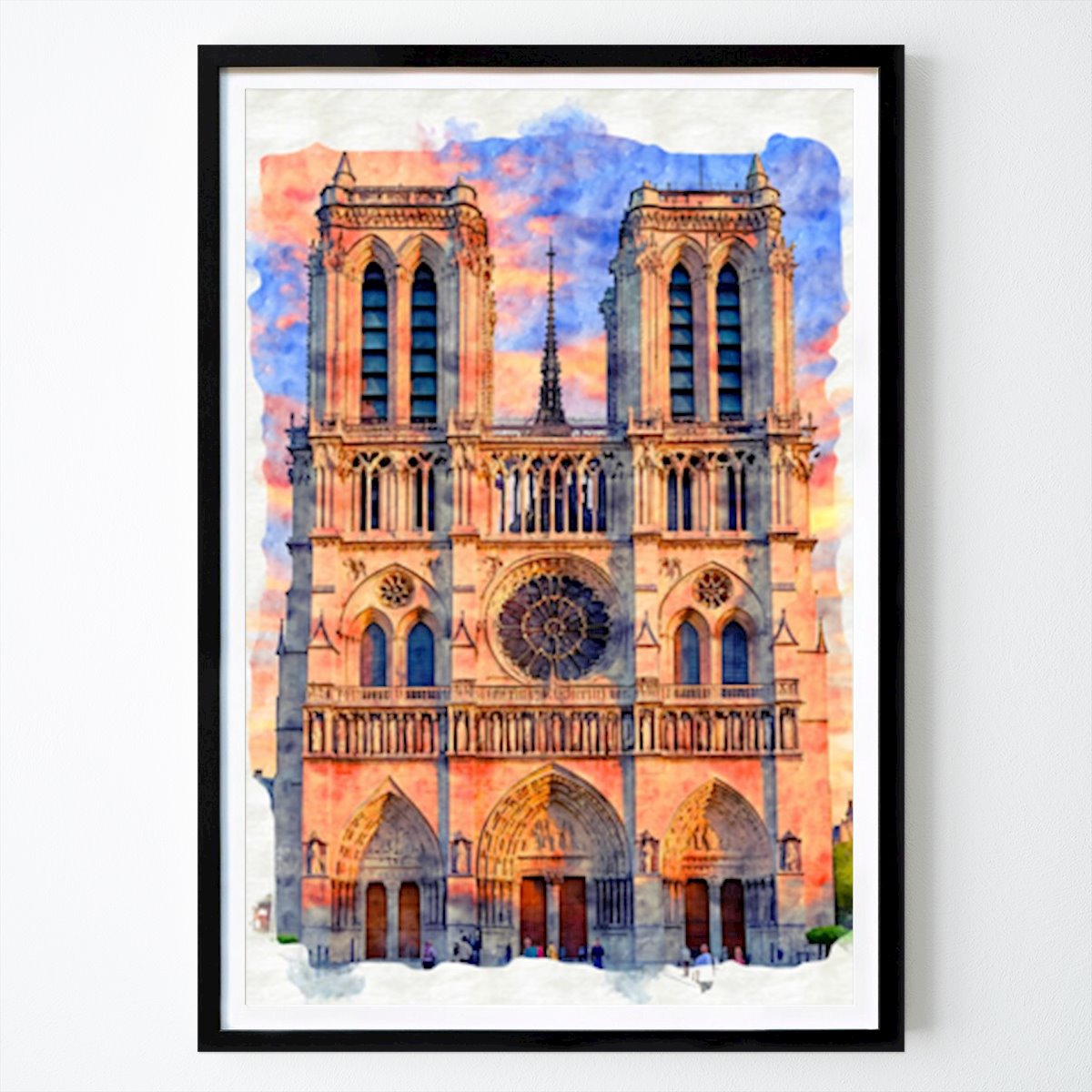 Platser & Städer Poster: Katedralen Notre-Dame Paris av Rins Put