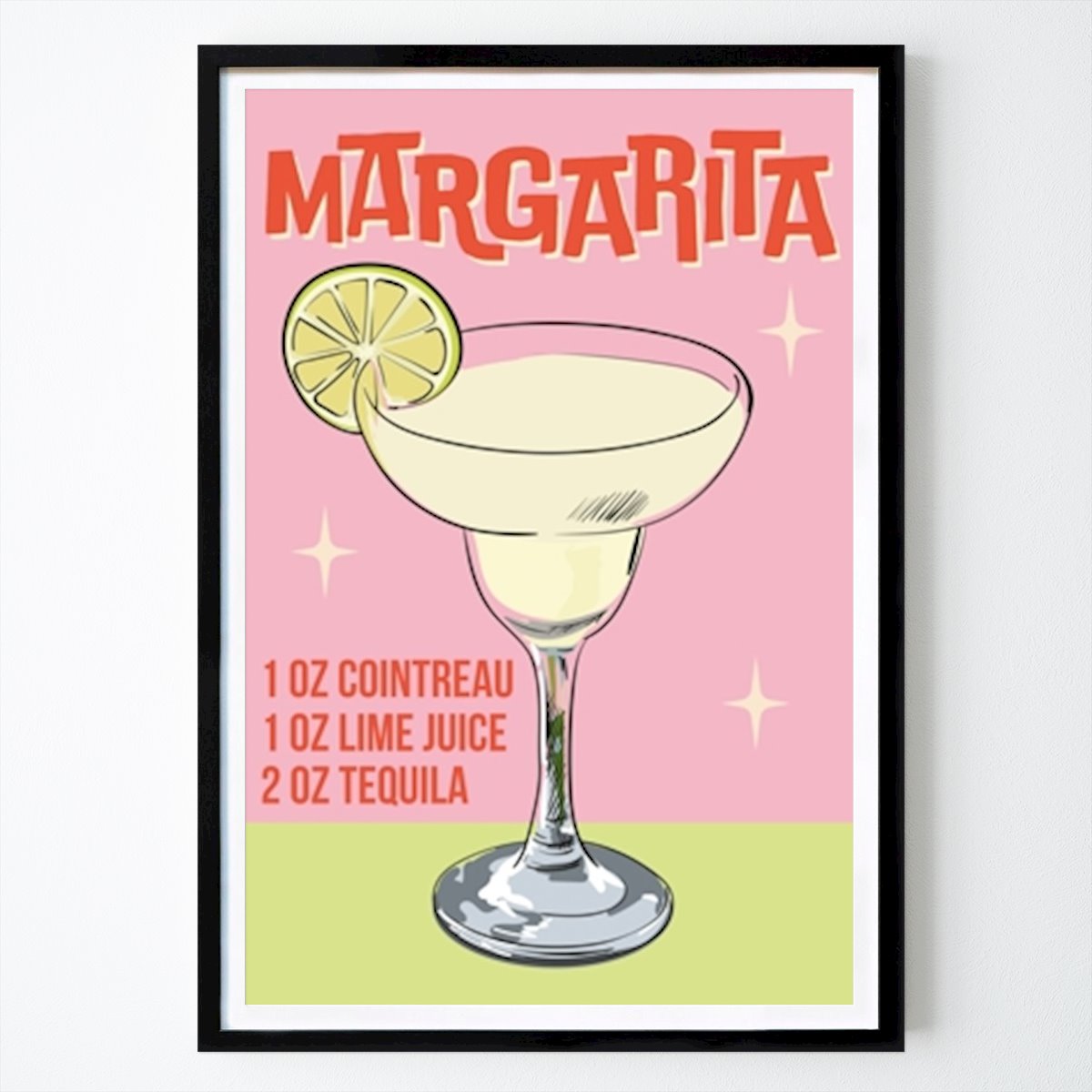 Kök Poster: Margarita Cocktail Art Print av Jon Downer