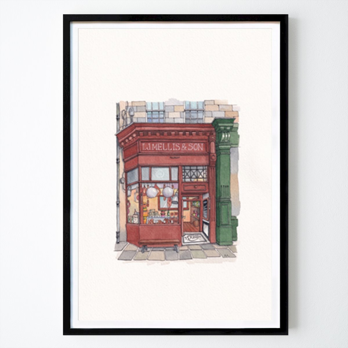 Places & Cities Poster: Cheese Monger in Edinburgh by Urban Anna