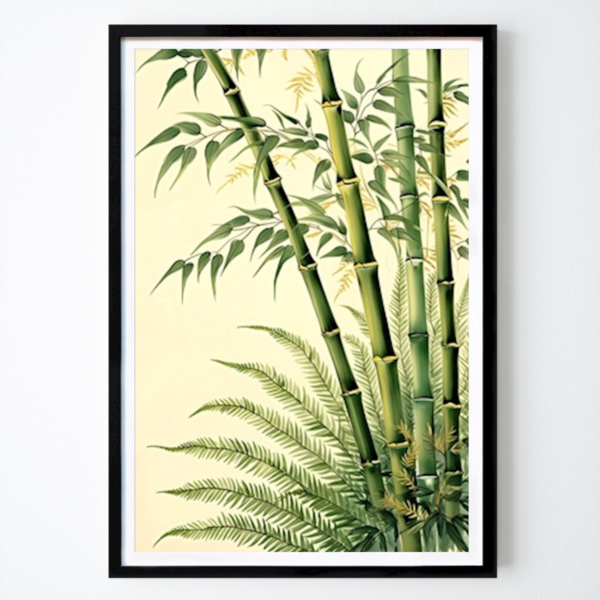 Natur Poster: Bambus und Farn von PTR999
