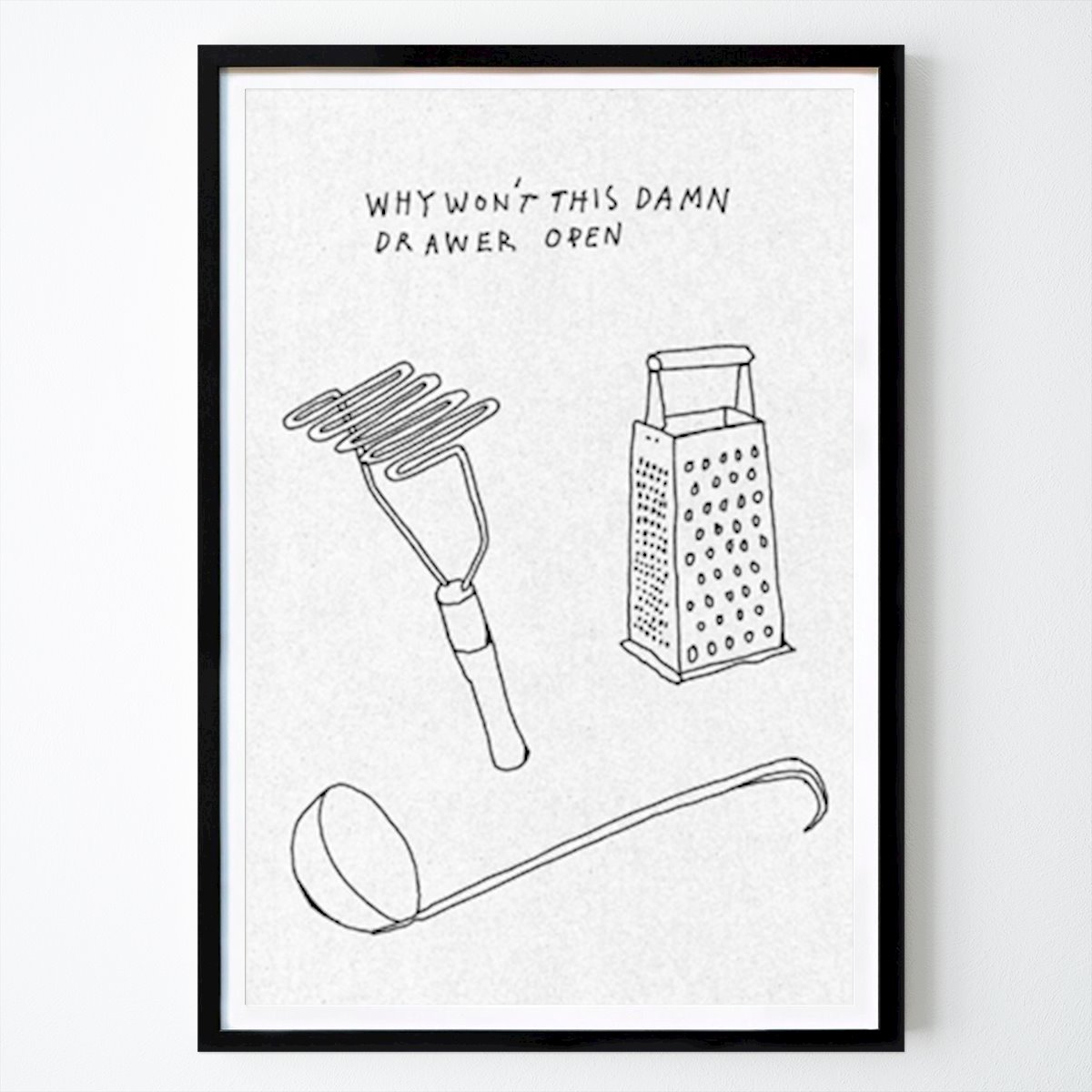 Kitchen Poster: Damn drawer by Niklas hallberg