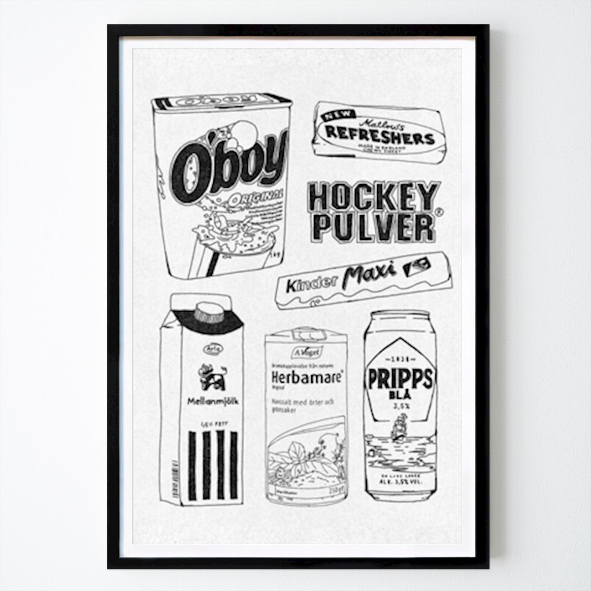 Kök Poster: Hockey pulver osv av Niklas hallberg