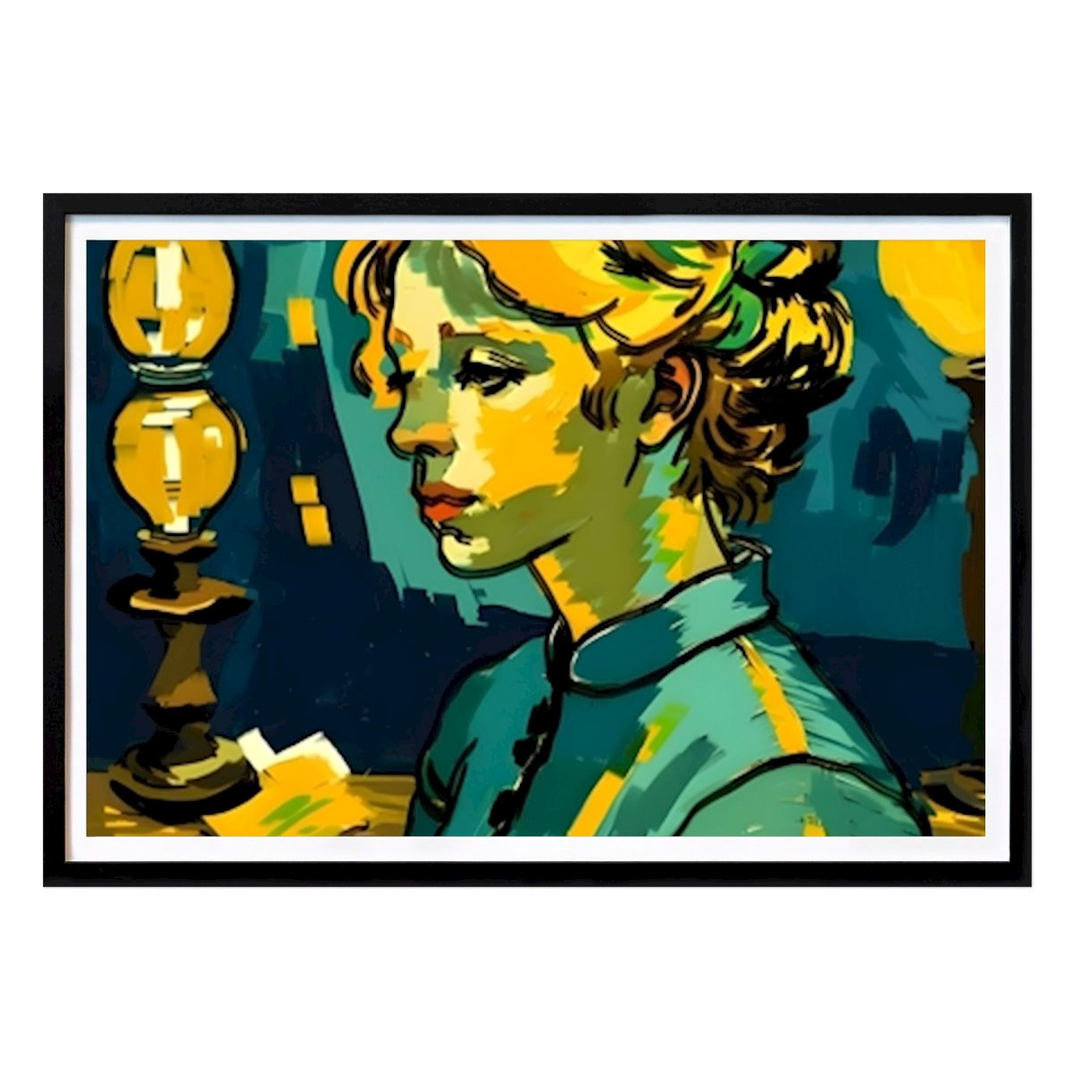 Places & Cities Poster: The Girl in the Window by Chroma Mirage