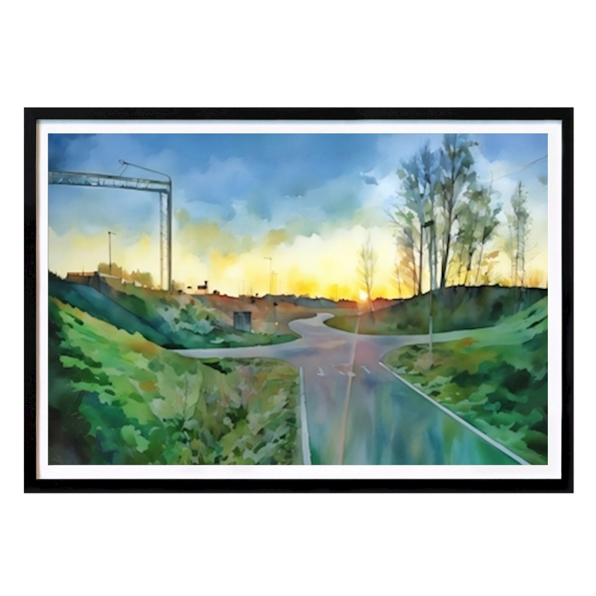 Artistic Poster: Intersection by Bo Halm