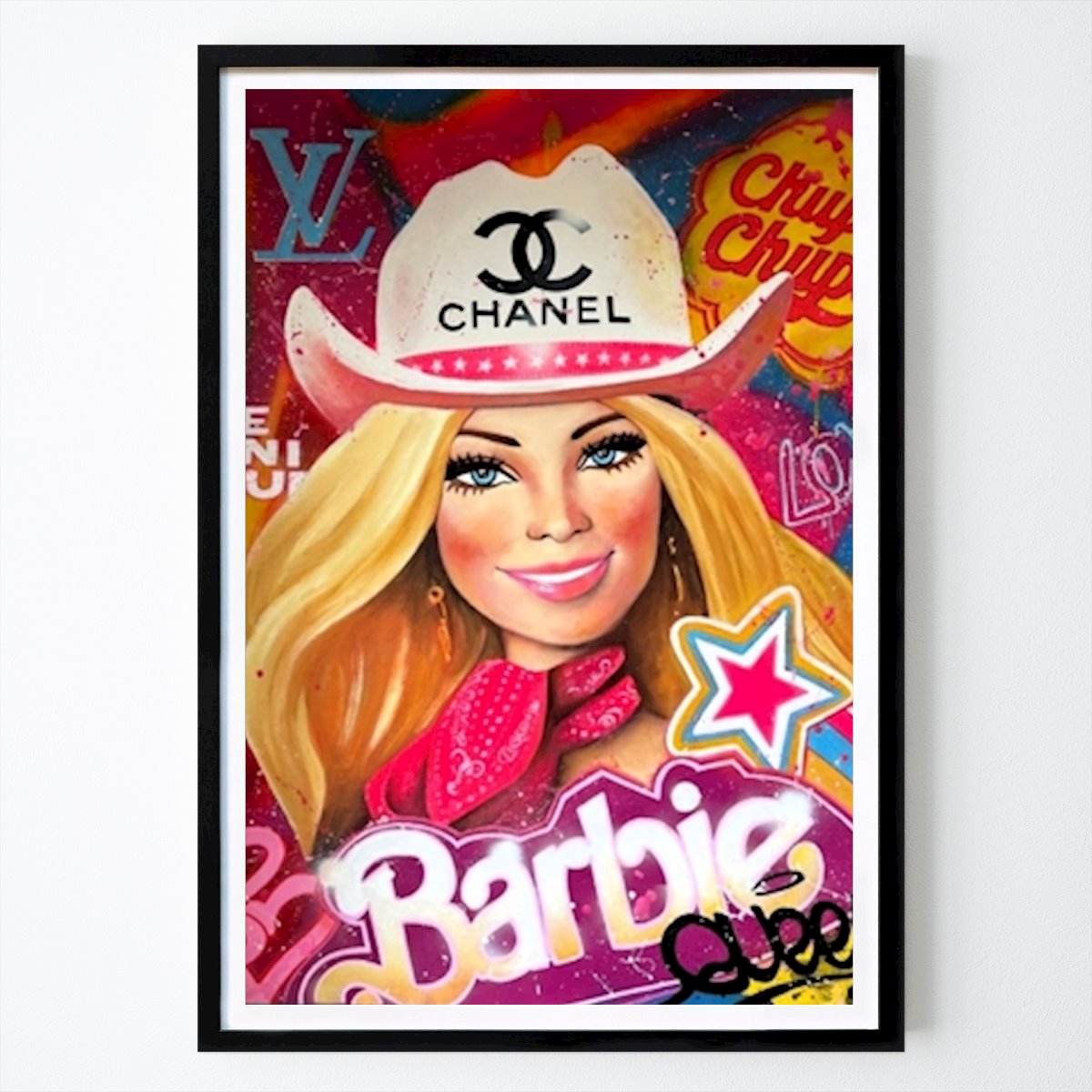 Pop Art Poster: Barbie Chanel von Fabrizio Ceccarelli