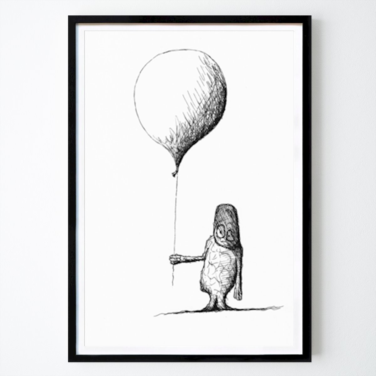 Black & White Poster: Balloon by Per Hällsten