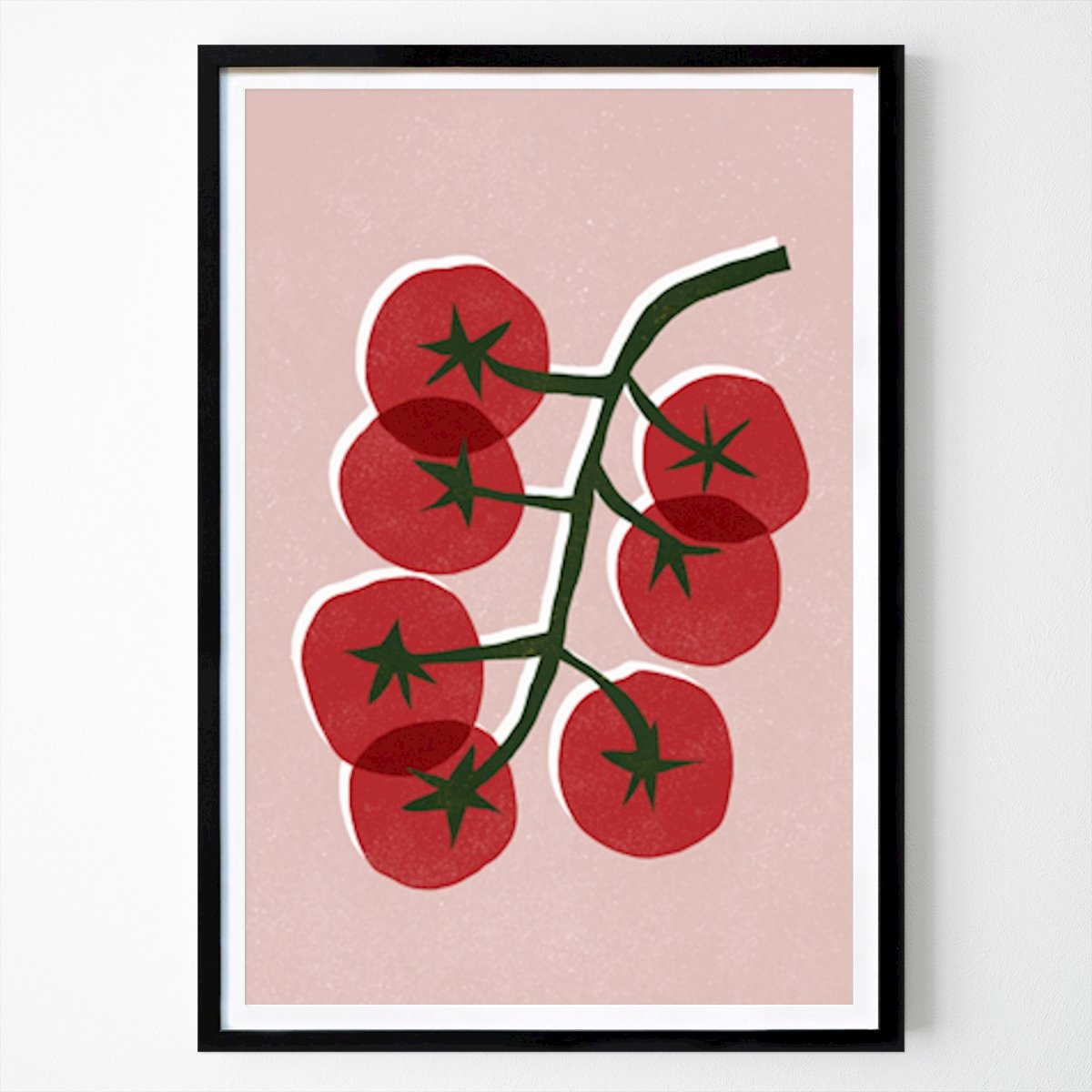 Konyhák Poszter: Rustic Kitchen Tomato Linocut Ania Wieclaw által